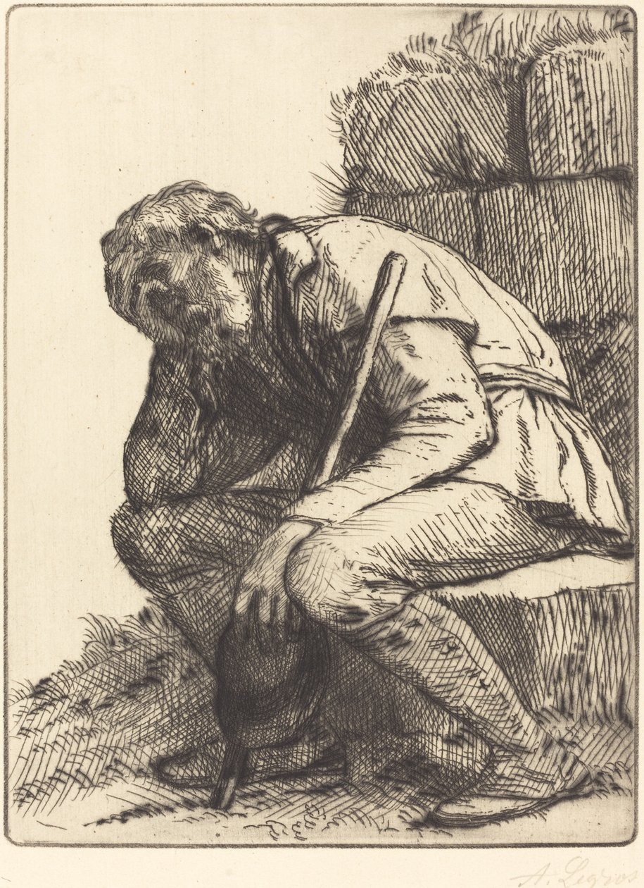 Hombre desesperado de Alphonse Legros