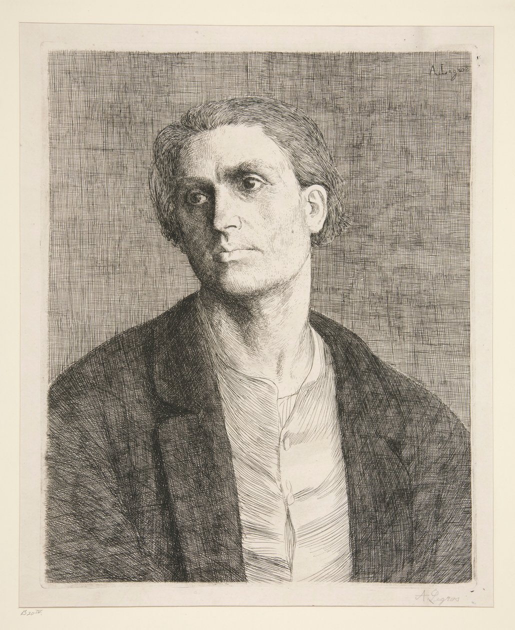 estudio de cabeza de Alphonse Legros