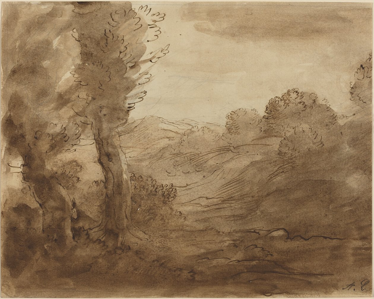 Sendero en Borgoña de Alphonse Legros