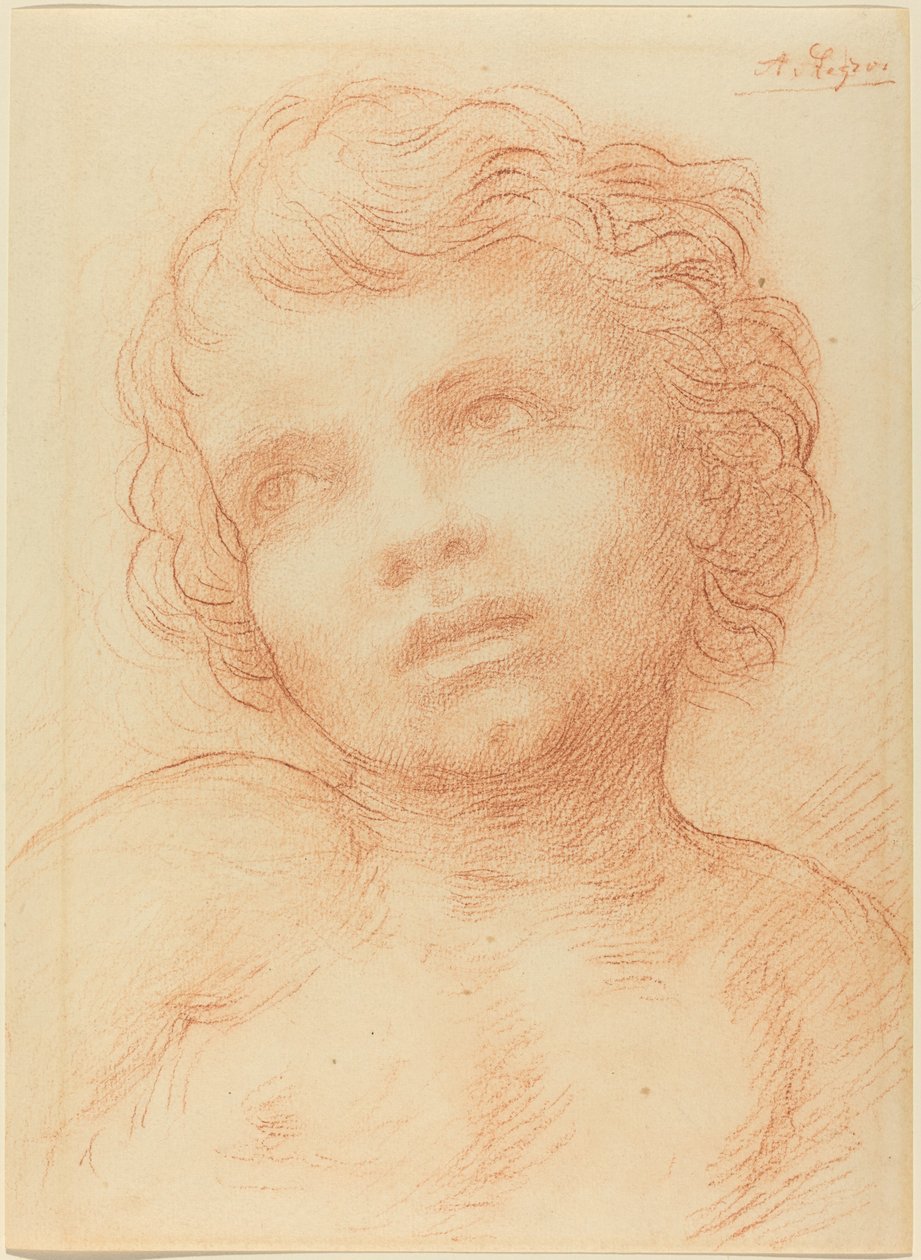 Cabeza de un niño de Alphonse Legros