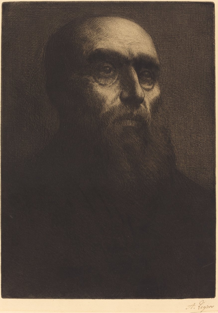 Cabeza de un hombre de Alphonse Legros