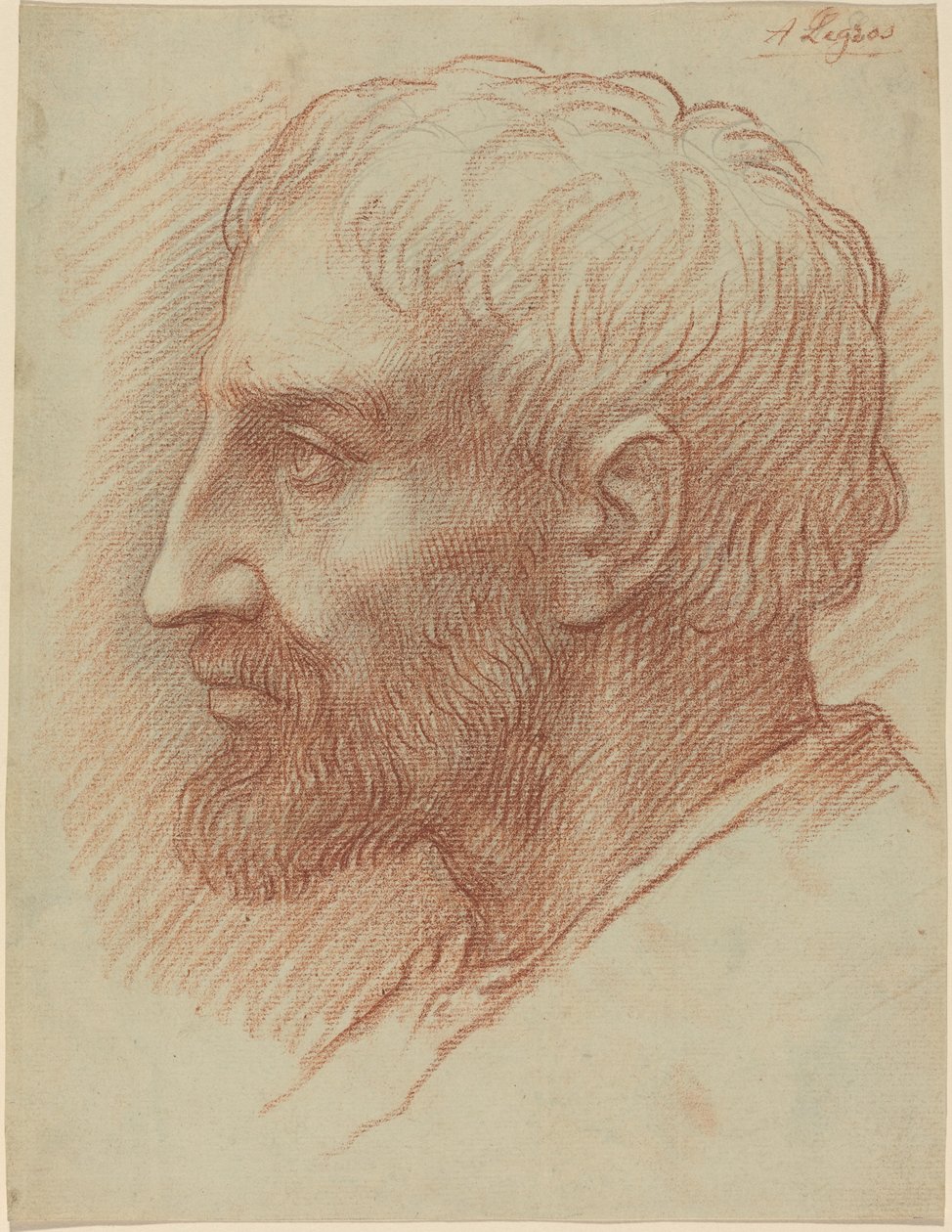 Cabeza de un hombre de Alphonse Legros