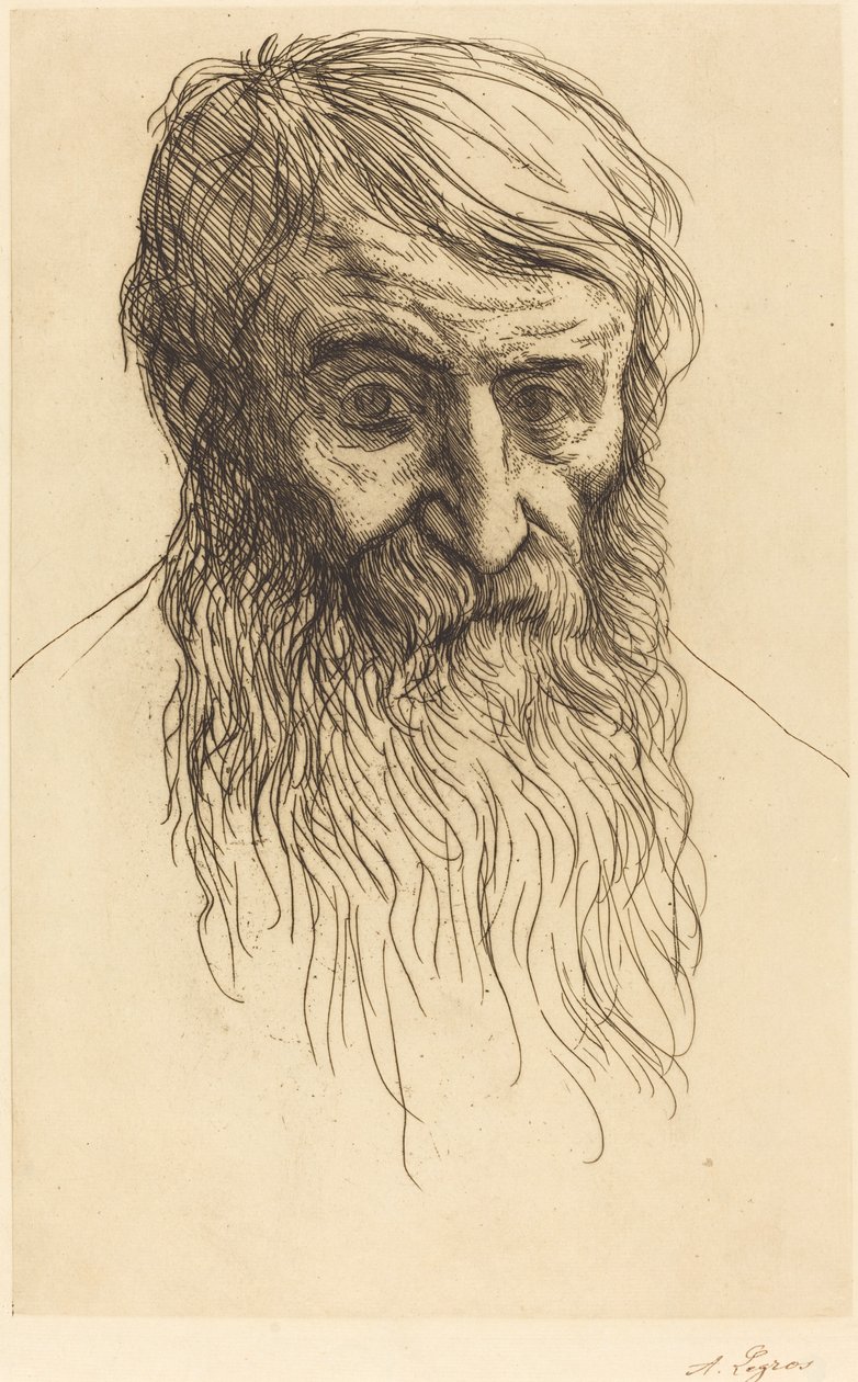 Cabeza de un filósofo Tête de philosophe de Alphonse Legros