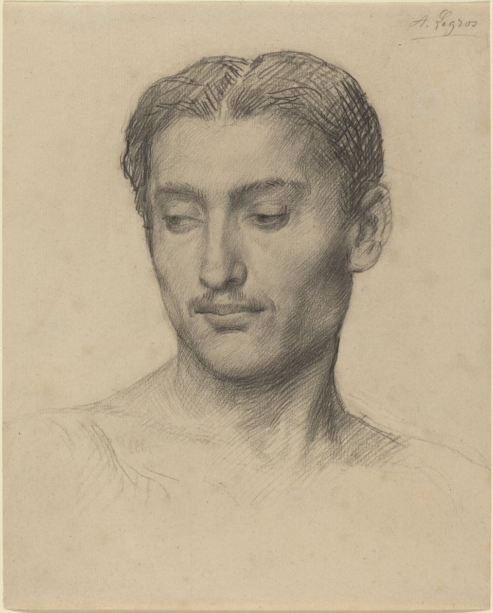 Cabeza de un joven de Alphonse Legros