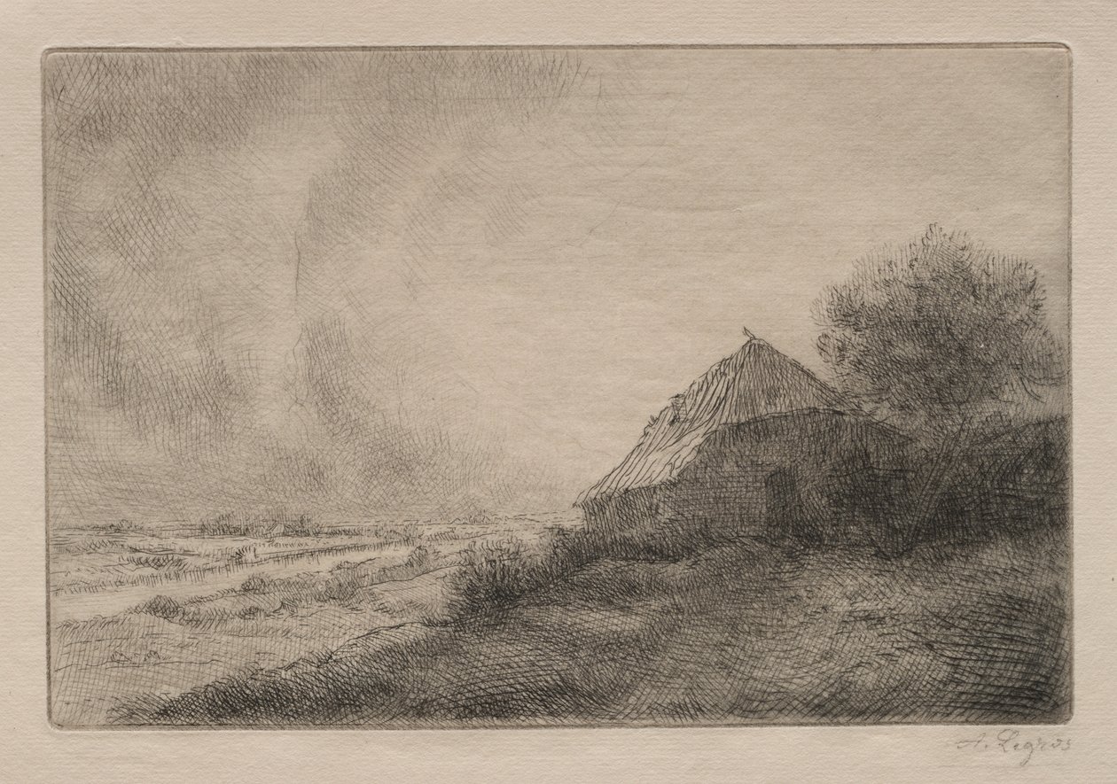 Choza en la colina de Alphonse Legros