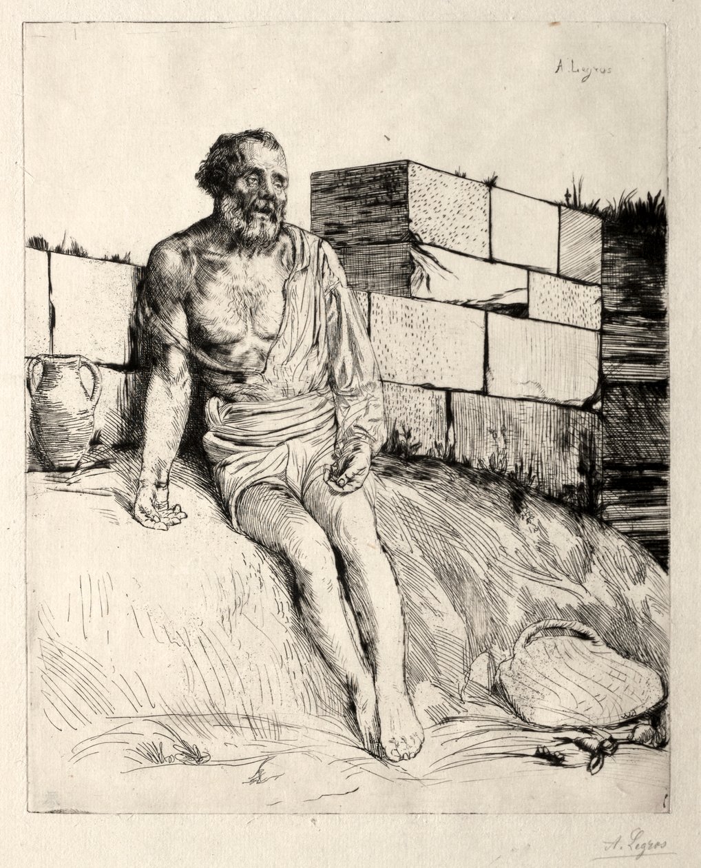 Job (Primera Placa) de Alphonse Legros