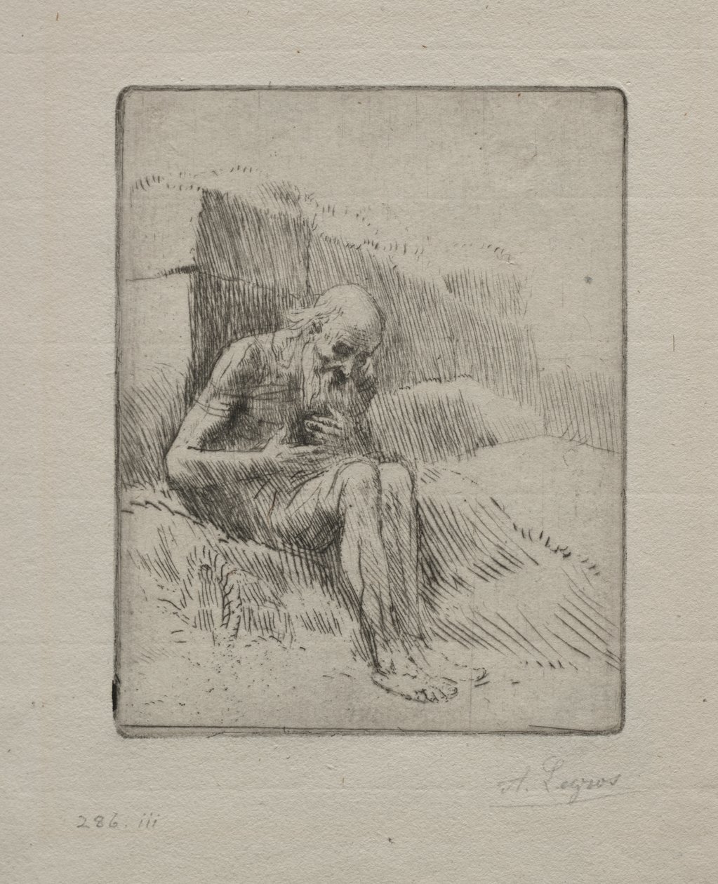 Job (Segunda Placa) de Alphonse Legros