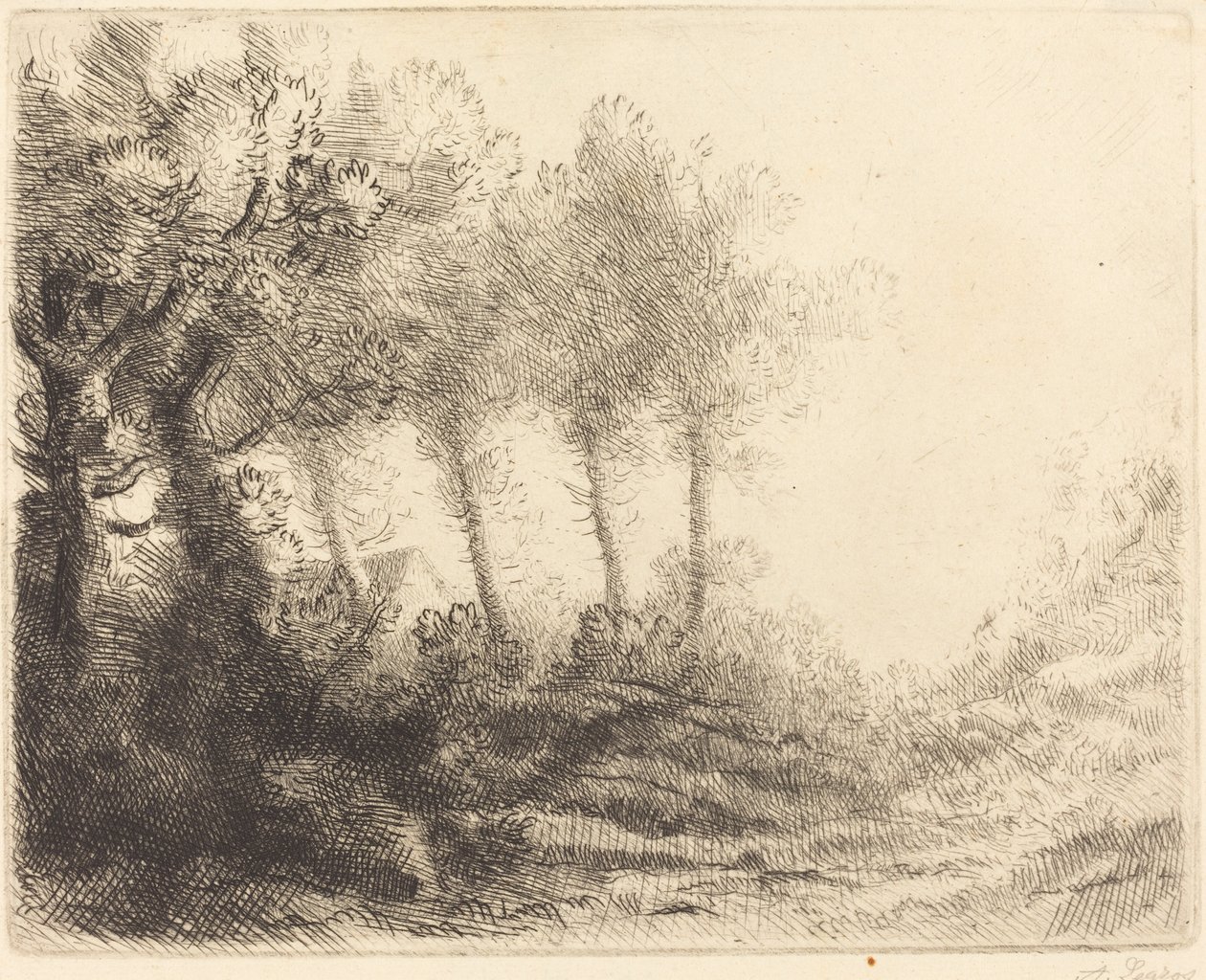 Paisaje de Alphonse Legros