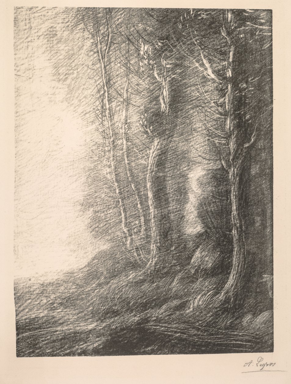 Paisaje de Alphonse Legros