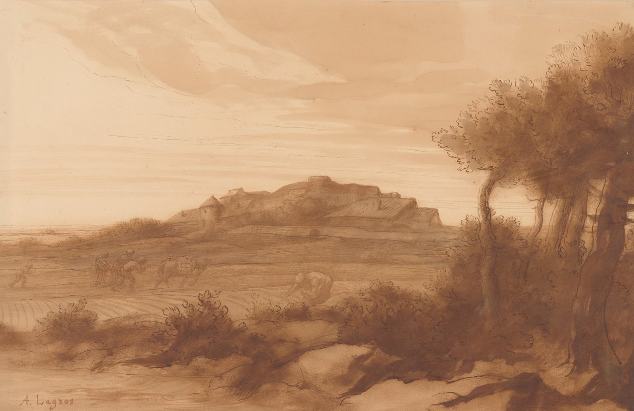 Paisaje de Alphonse Legros