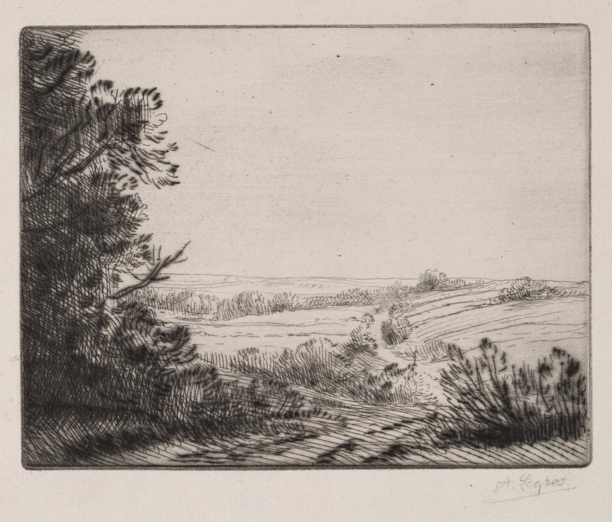 Paisaje de Alphonse Legros