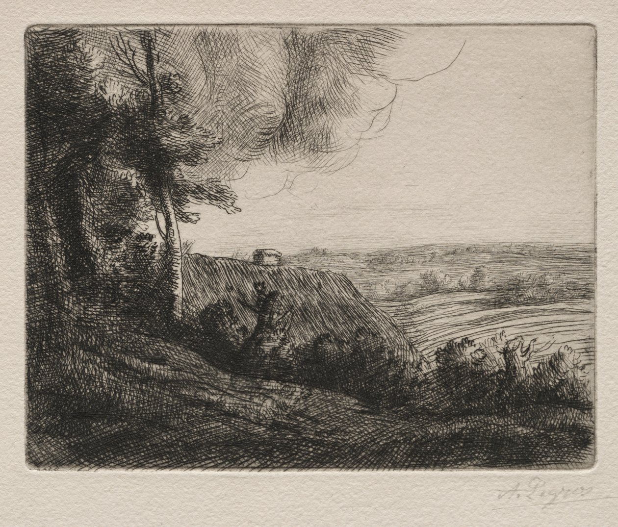 Paisaje de Alphonse Legros