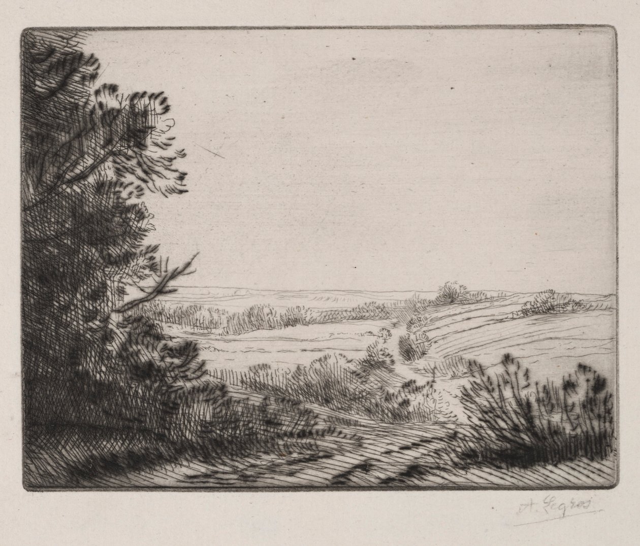 Paisaje de Alphonse Legros