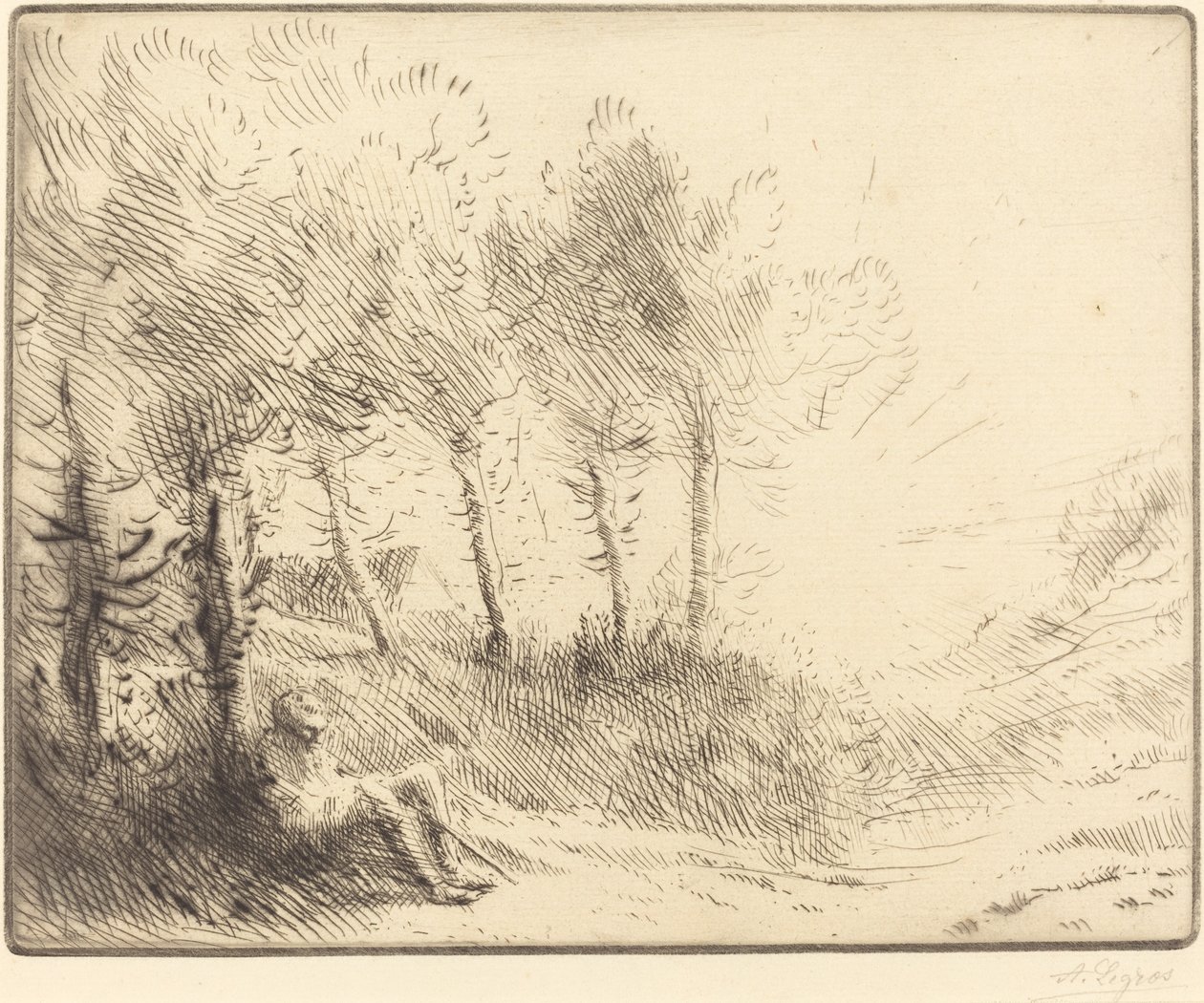 Paisaje de Alphonse Legros