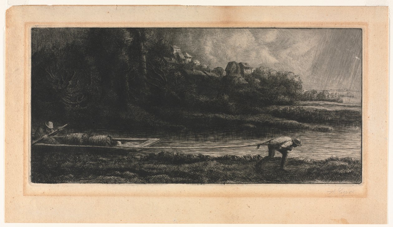 El Paisaje con el Barco de Alphonse Legros