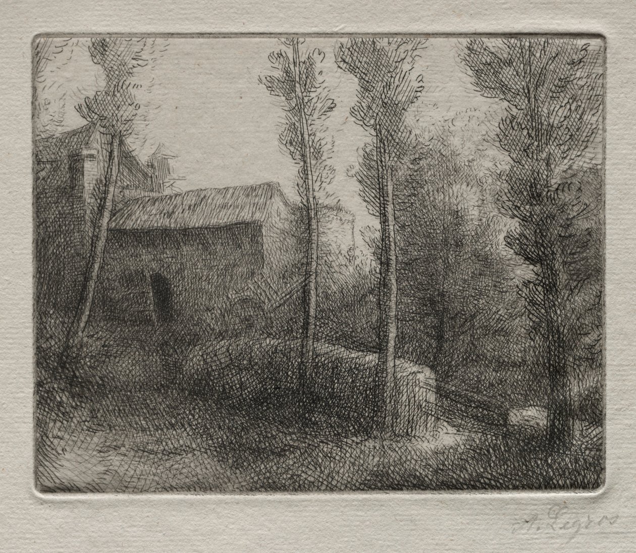 Le Pont du Moulin de Alphonse Legros
