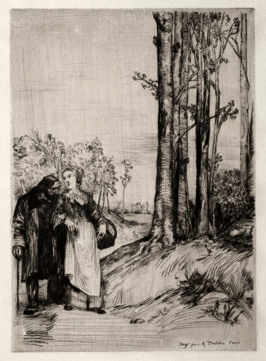 Le Promenade du convalescent, c. 1861 de Alphonse Legros