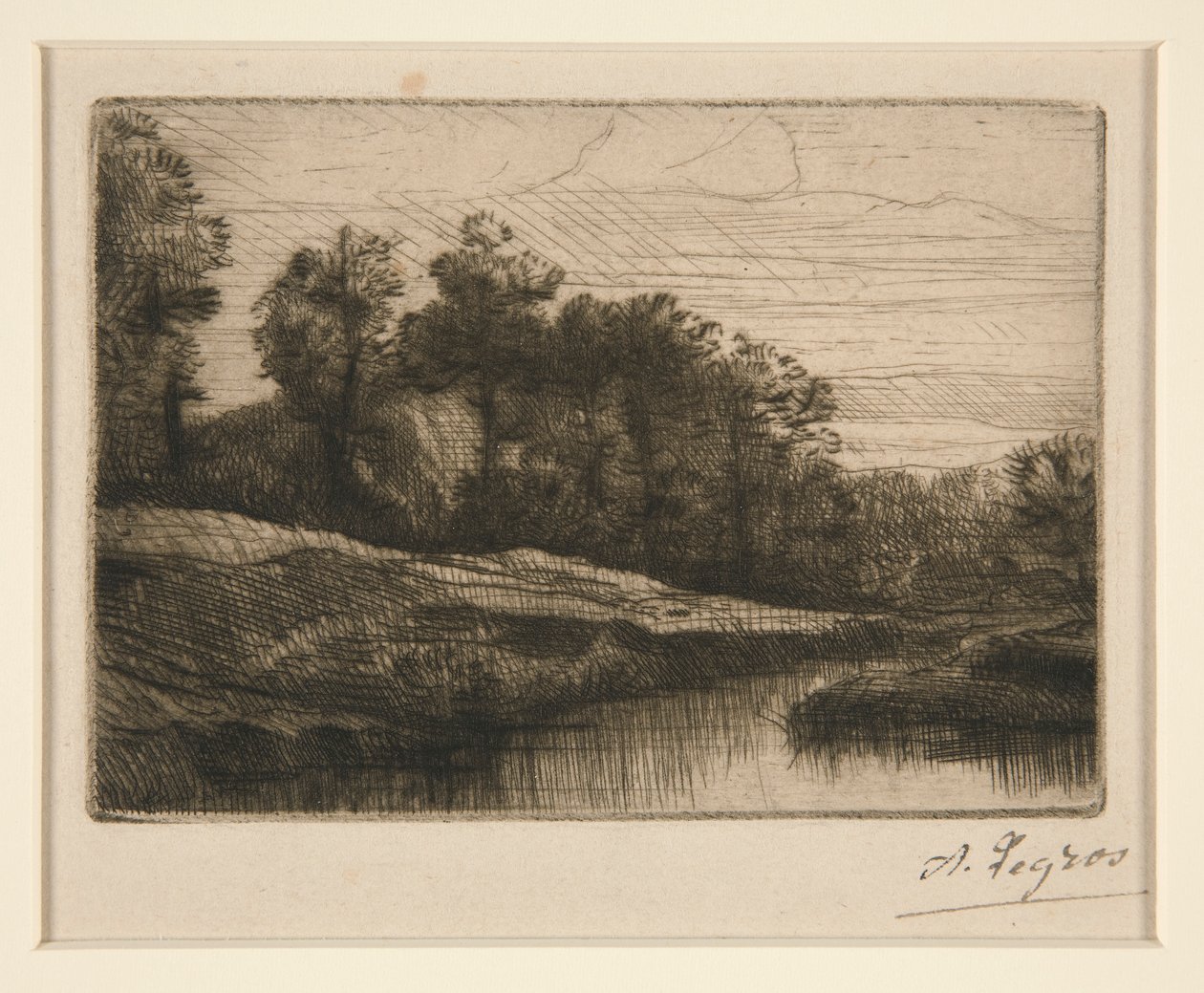 puesta de sol de la tarde de Alphonse Legros