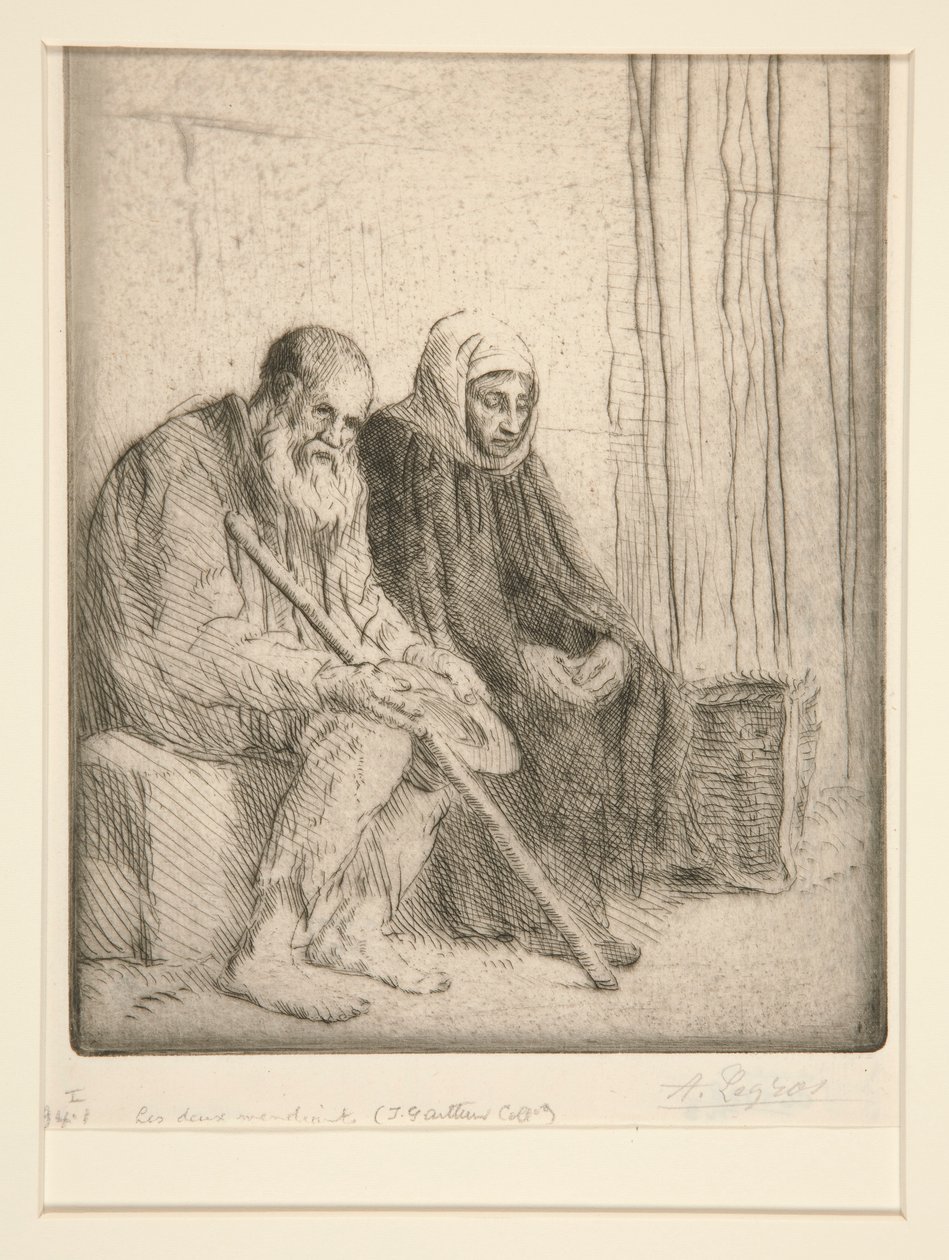 Los dos mendigos (Dos mendigos) de Alphonse Legros