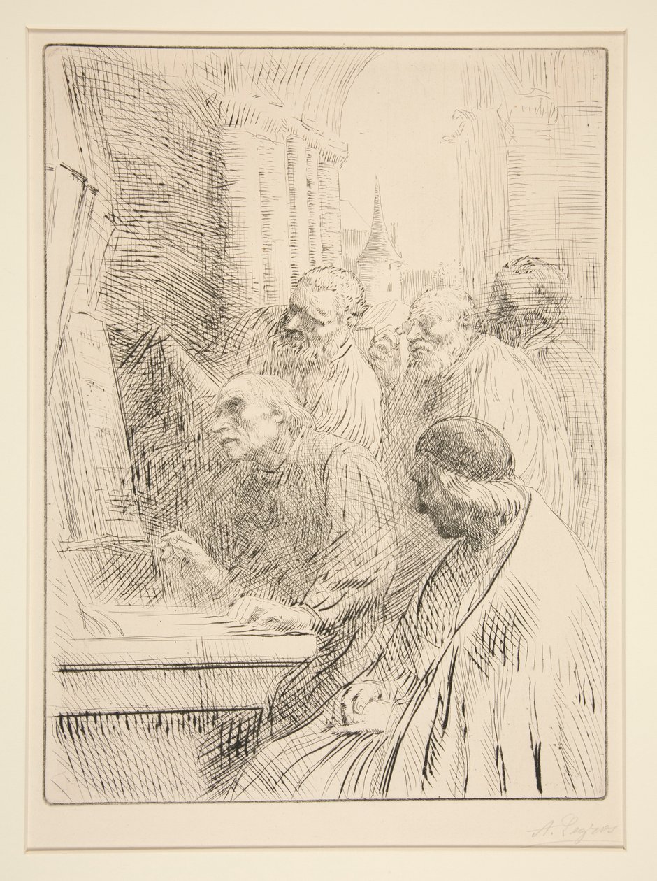 Los monjes en L de Alphonse Legros