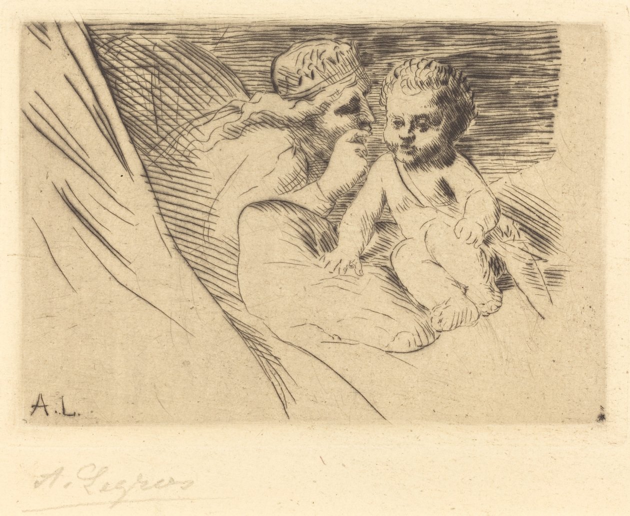 Mab y Cupido Mab et Cupidon de Alphonse Legros