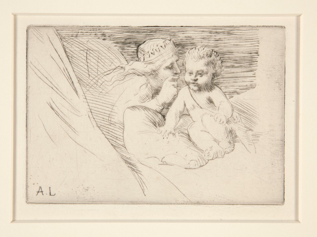 Mab et Cupidon (Mab y Cupido) de Alphonse Legros
