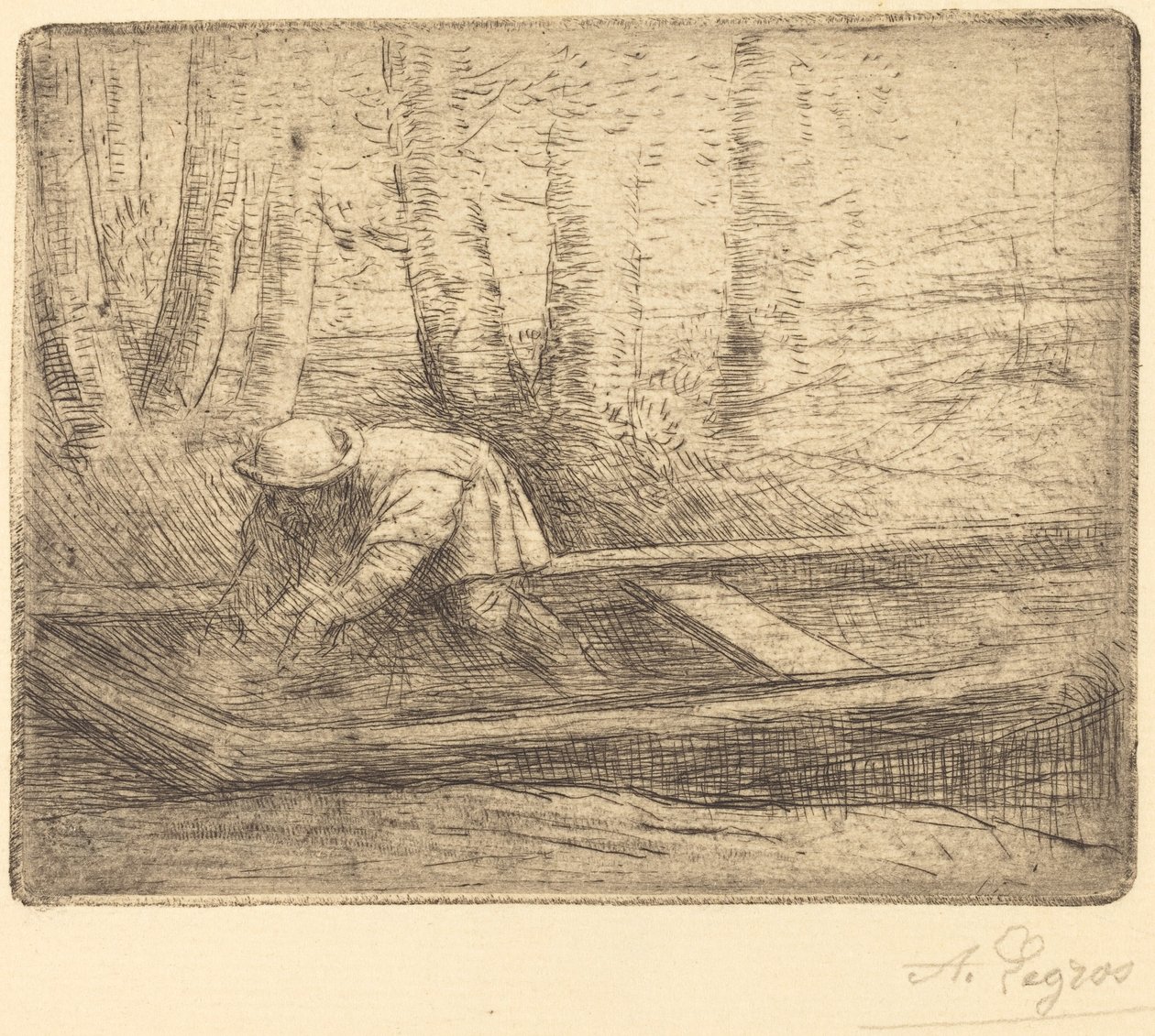 Hombre en Punt de Alphonse Legros