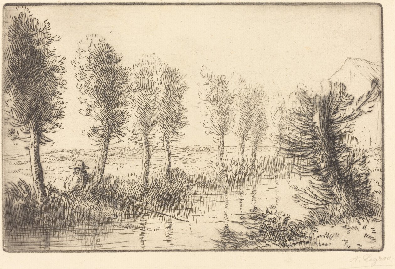 Cerca del Molino (Pres du moulin) de Alphonse Legros