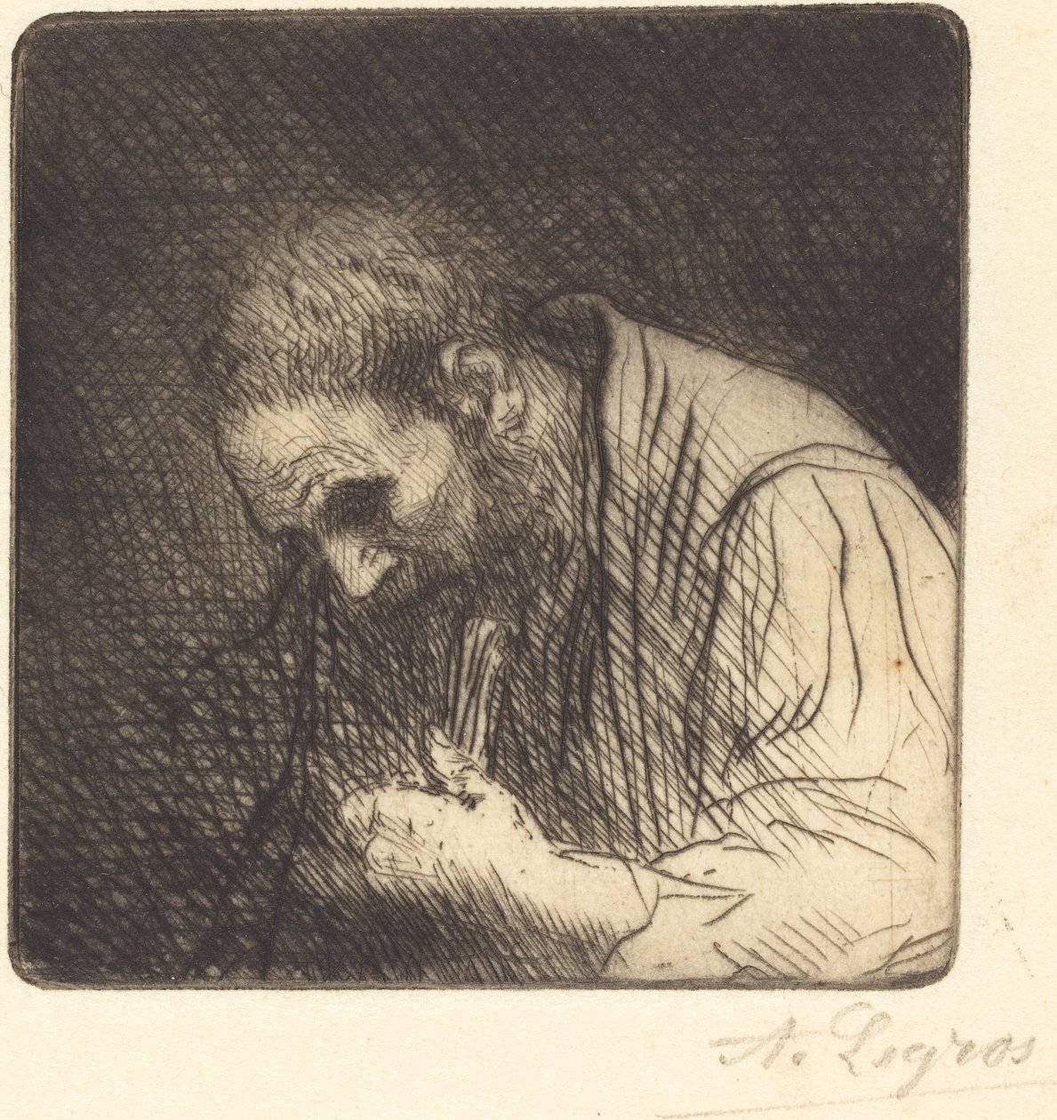 Hombre Pobre de Alphonse Legros