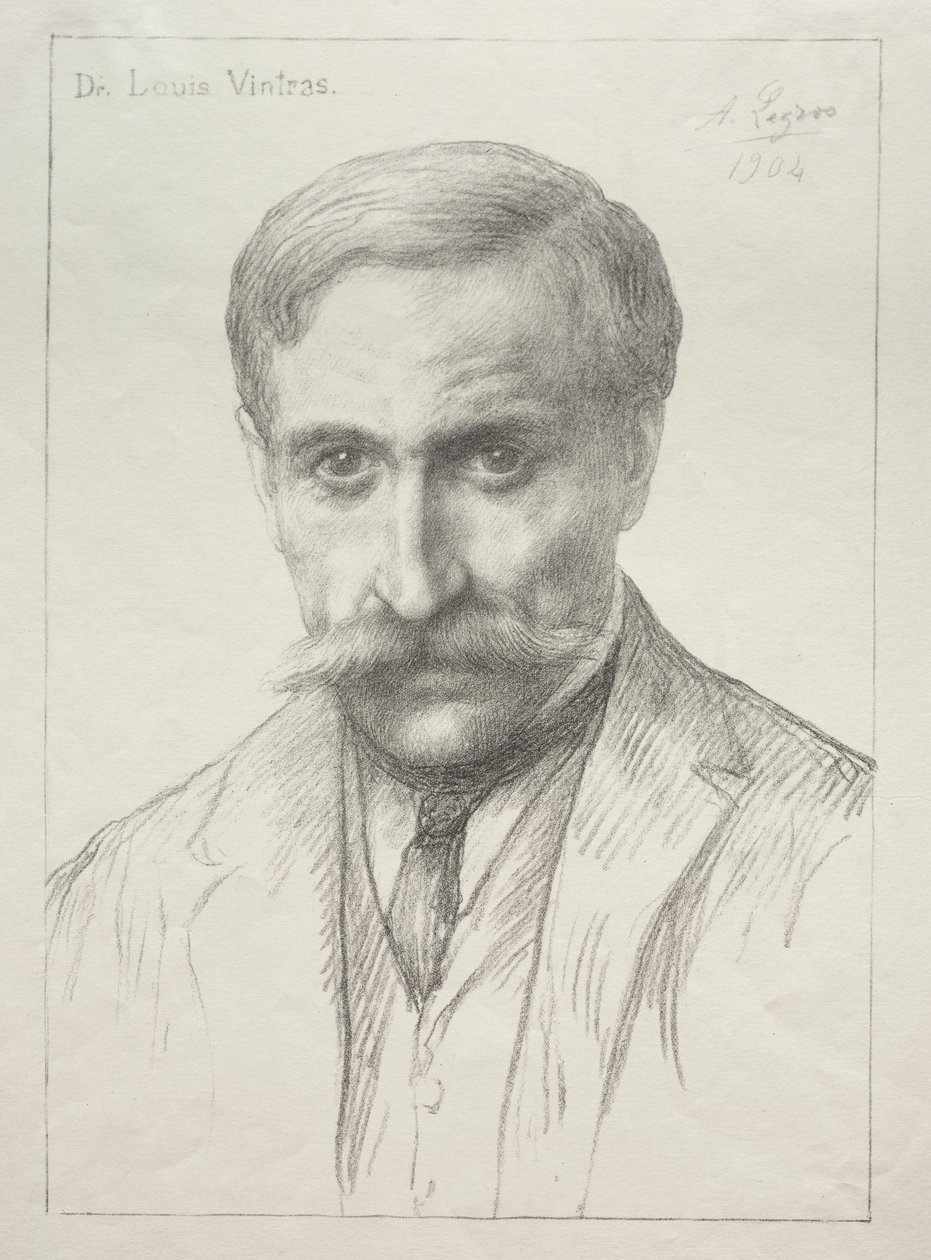 Retrato del Dr. Louis Vintras de Alphonse Legros