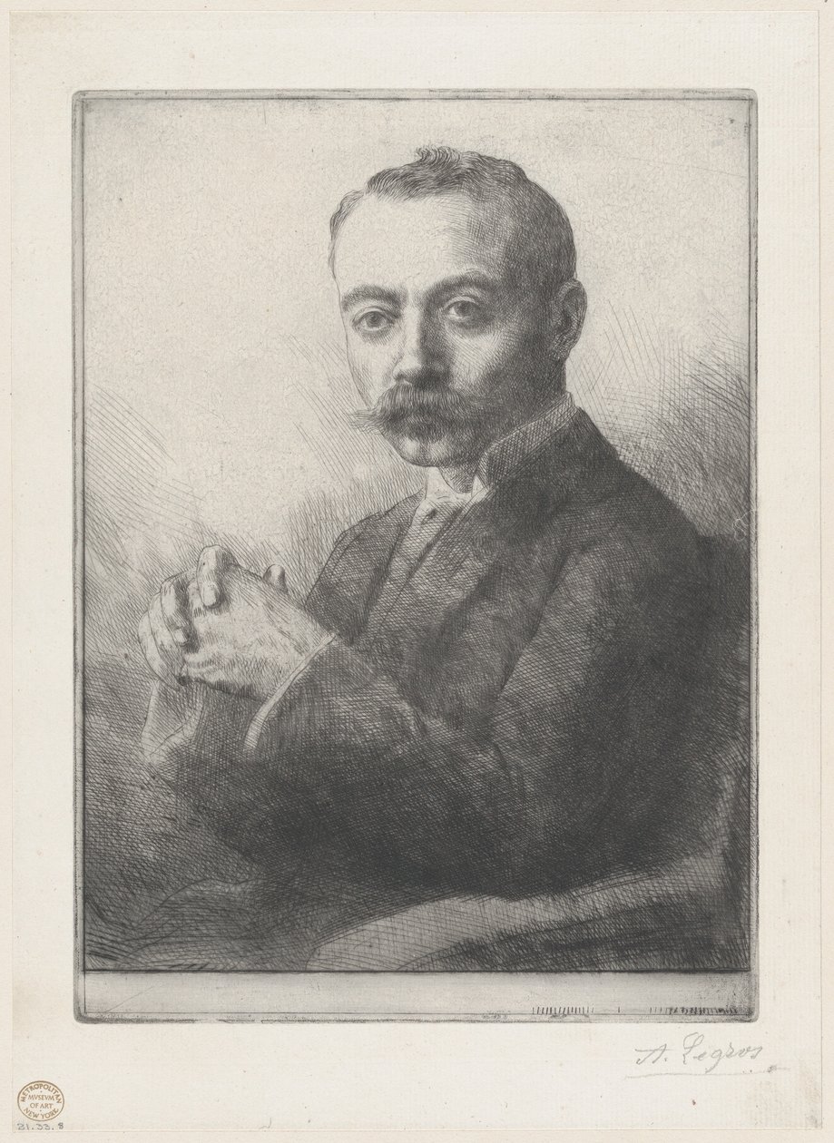 Retrato de Edward D. Adams, 1892 de Alphonse Legros