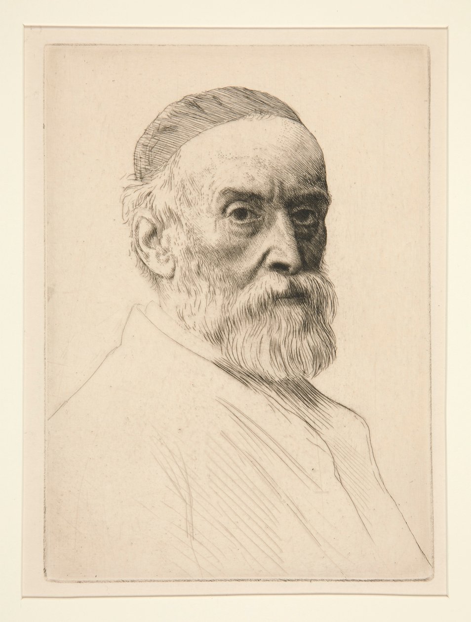 Retrato de G.F. Vatios (RA) de Alphonse Legros