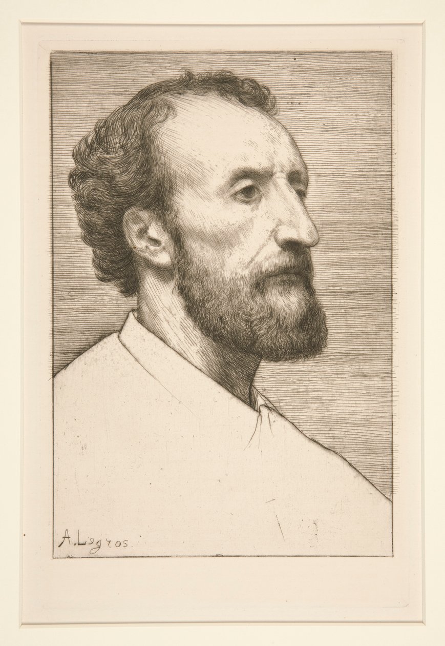 Retrato de Jules Dalou de Alphonse Legros
