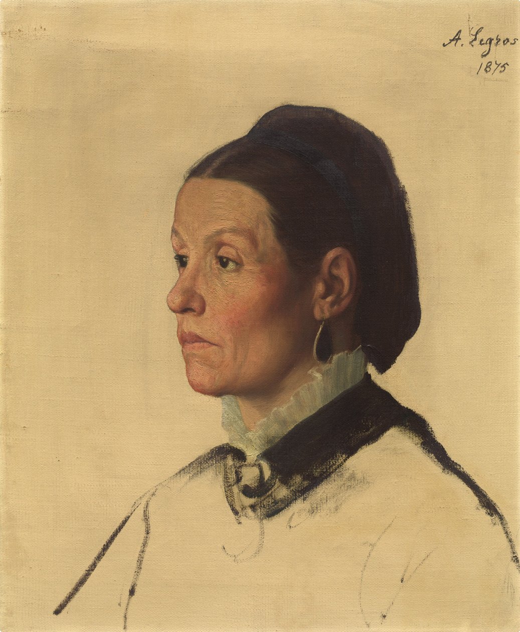 Retrato de una mujer de Alphonse Legros