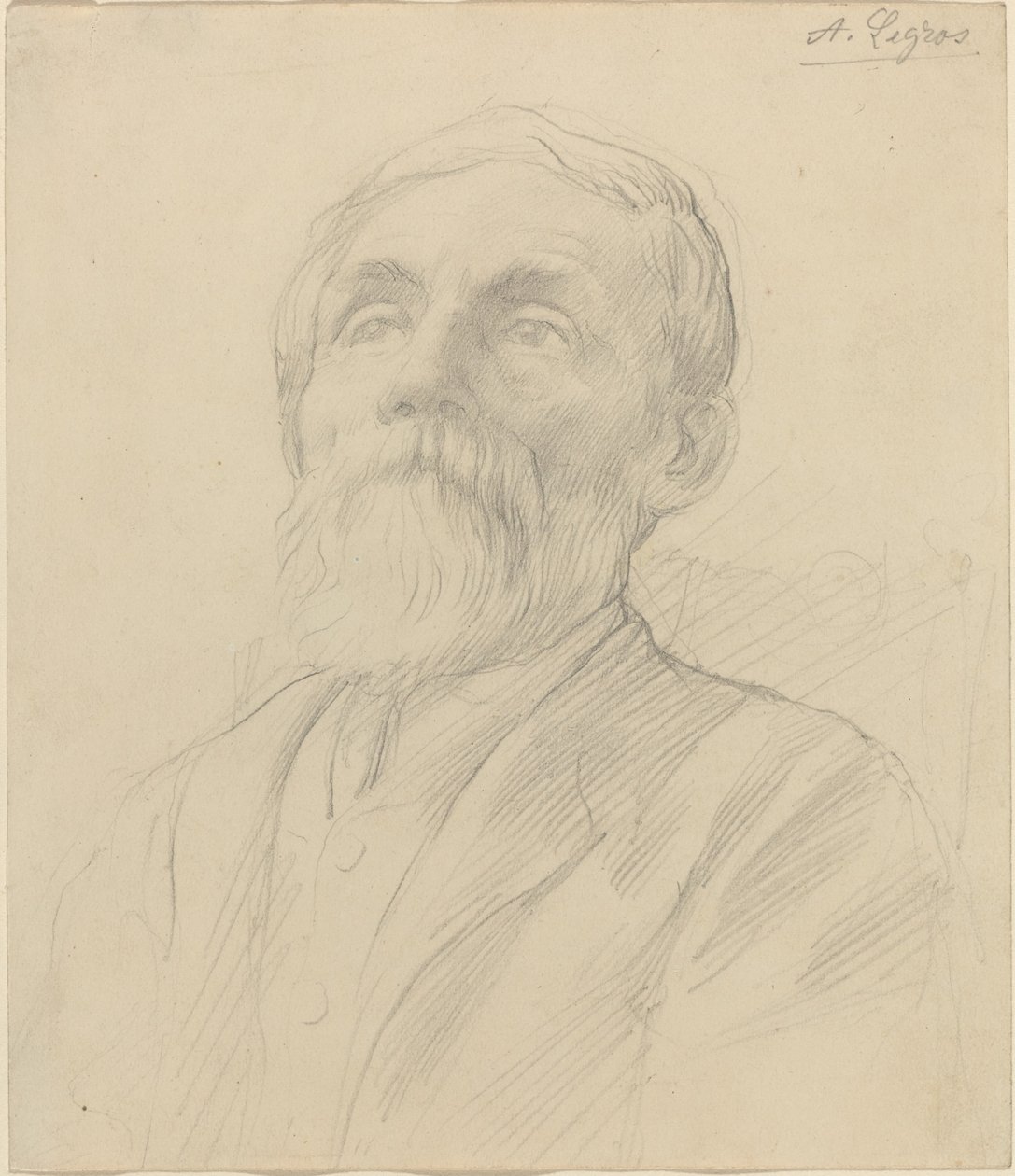 Retrato de un anciano de Alphonse Legros