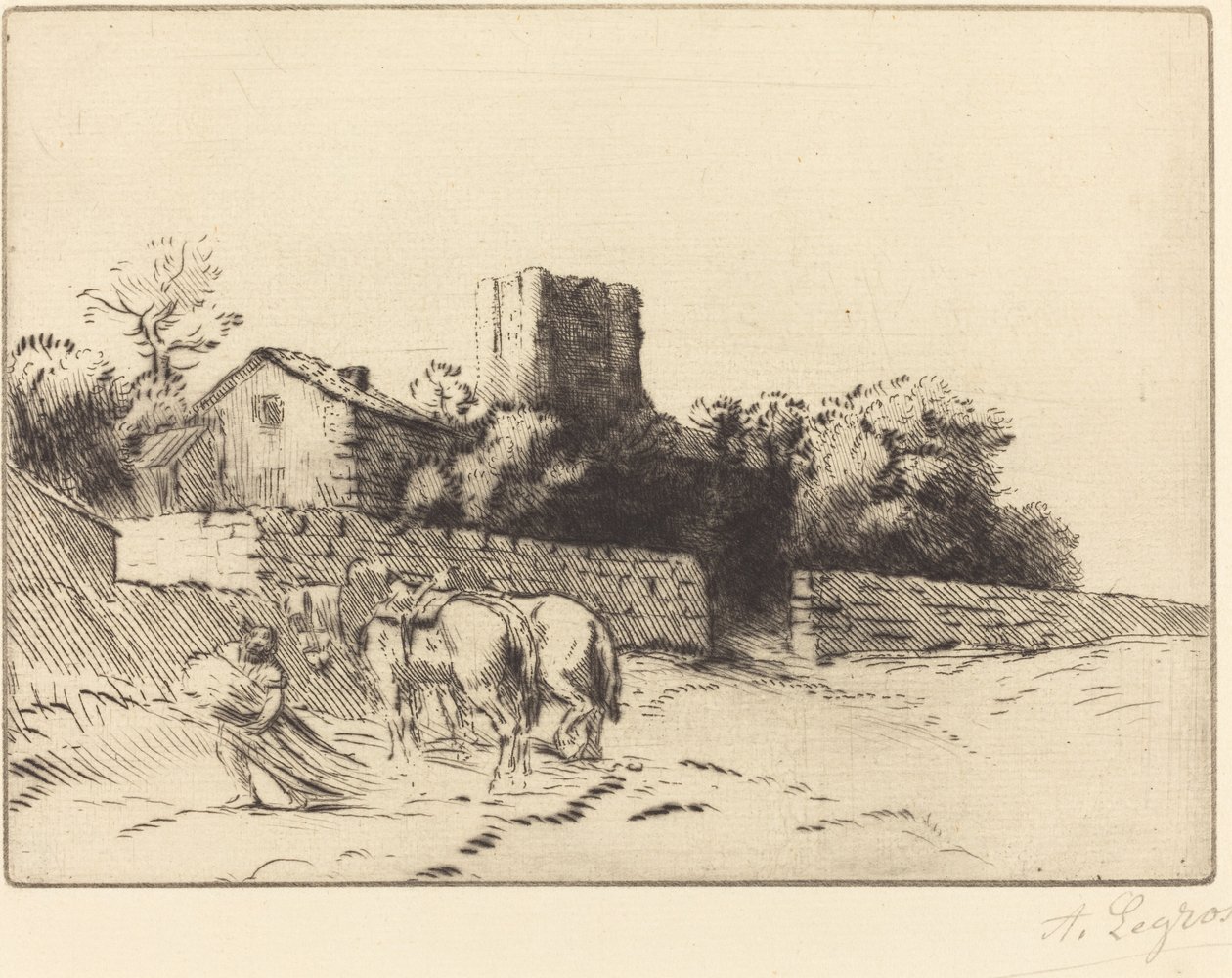 El muro del presbiterio de Alphonse Legros