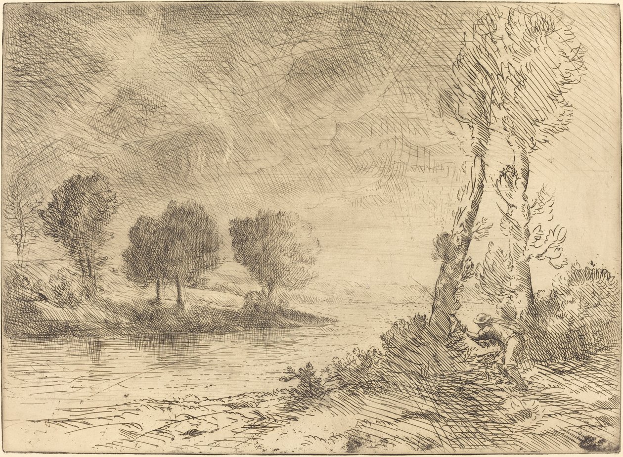 Pescador de salmón de Alphonse Legros