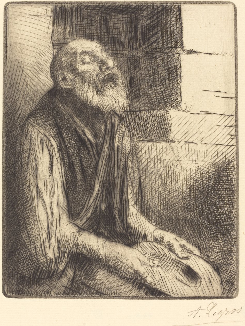 Mendigo sentado de Alphonse Legros