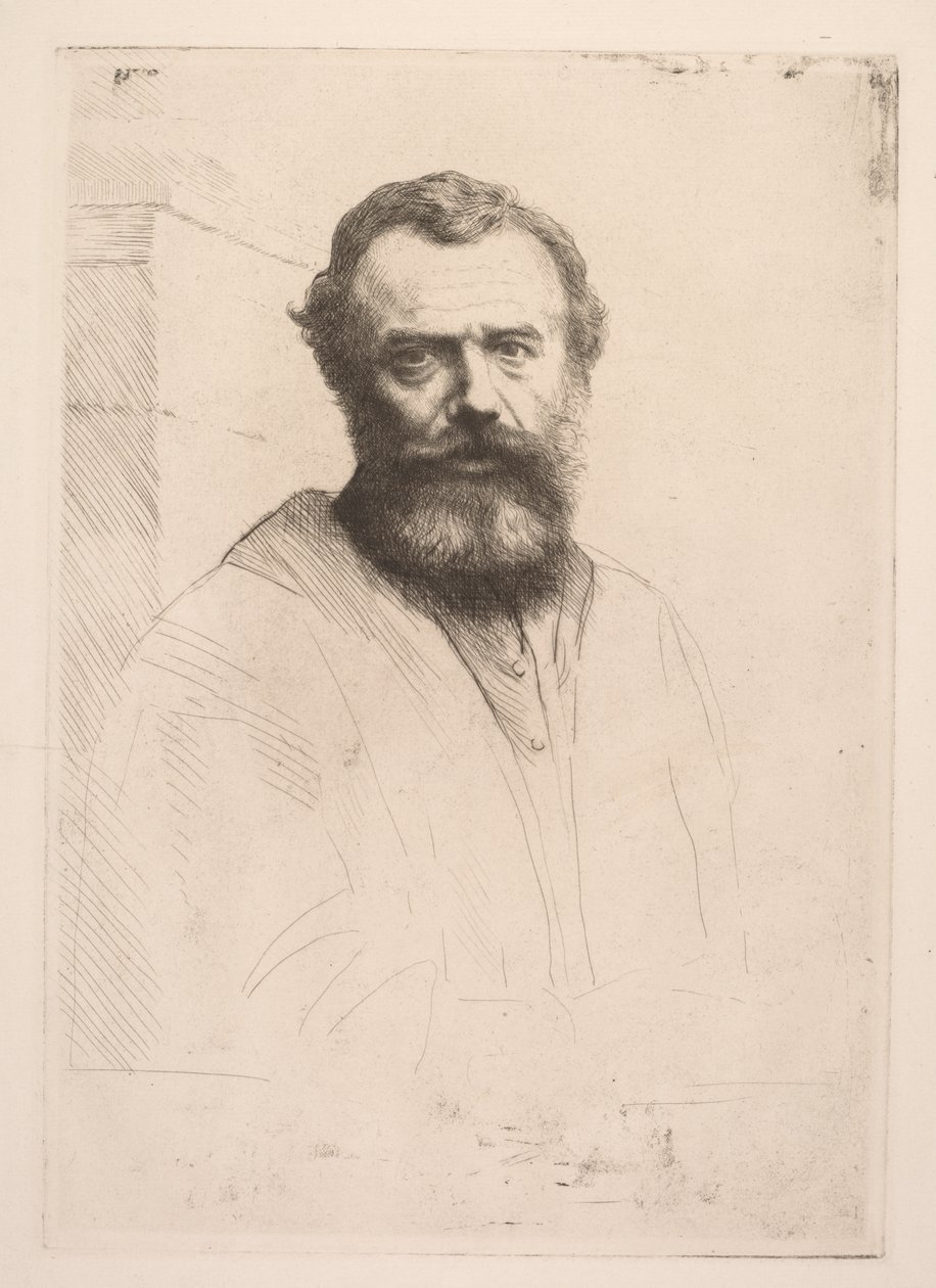 Autorretrato (Tercera Placa) de Alphonse Legros