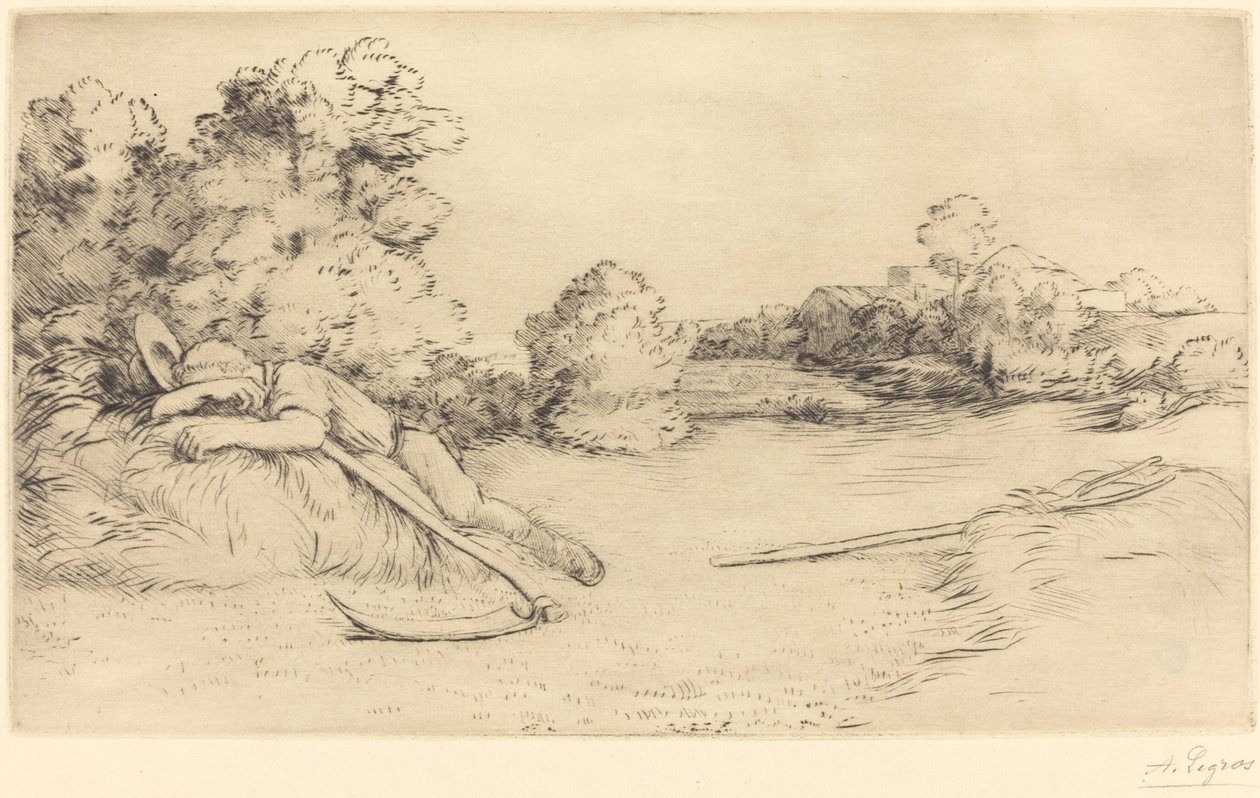 Siesta de un segador de Alphonse Legros
