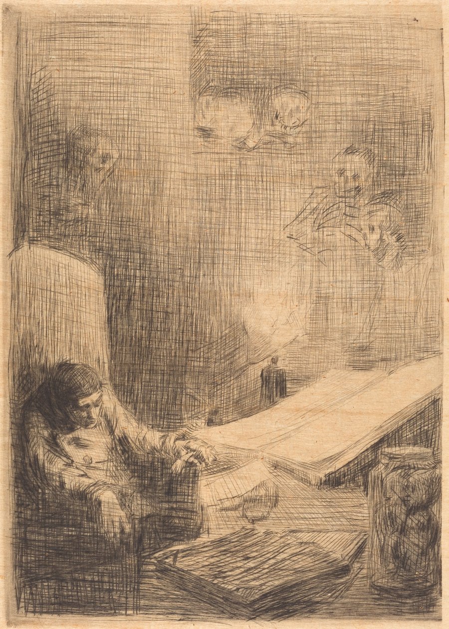 Erudito durmiendo de Alphonse Legros