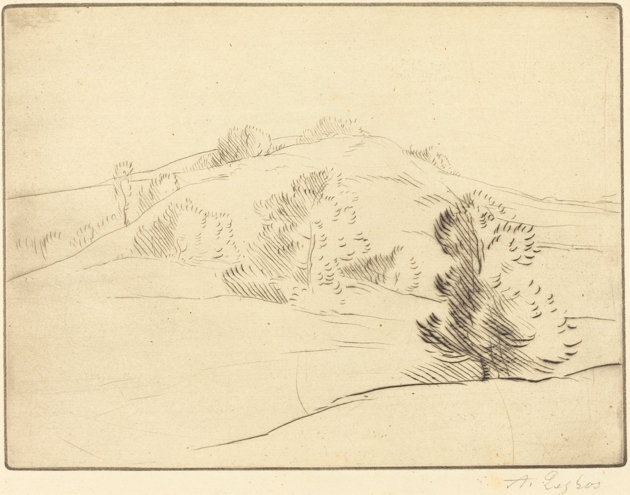 Pequeña colina Le coteau de Alphonse Legros
