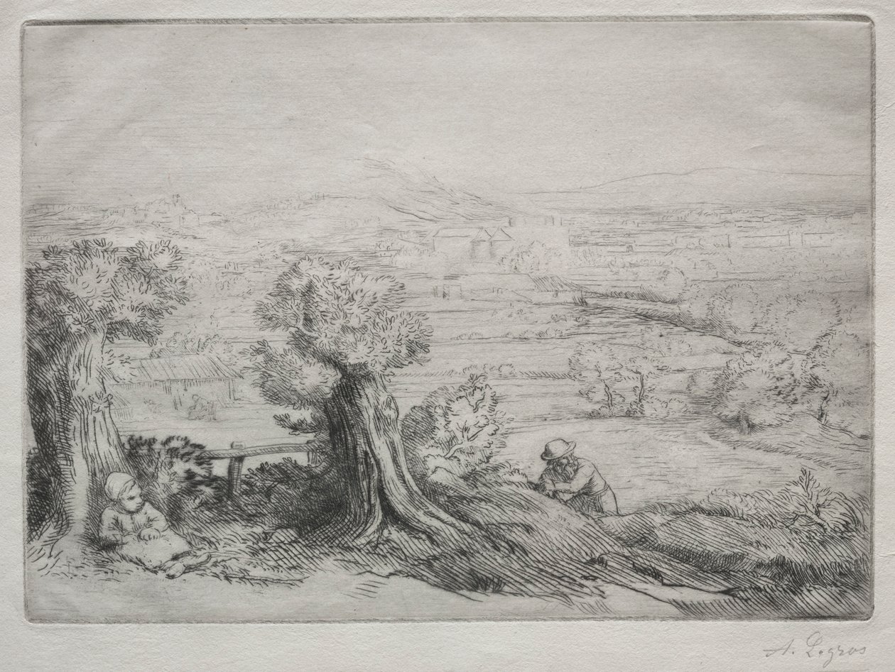 Recuerdo de un valle en Borgoña de Alphonse Legros