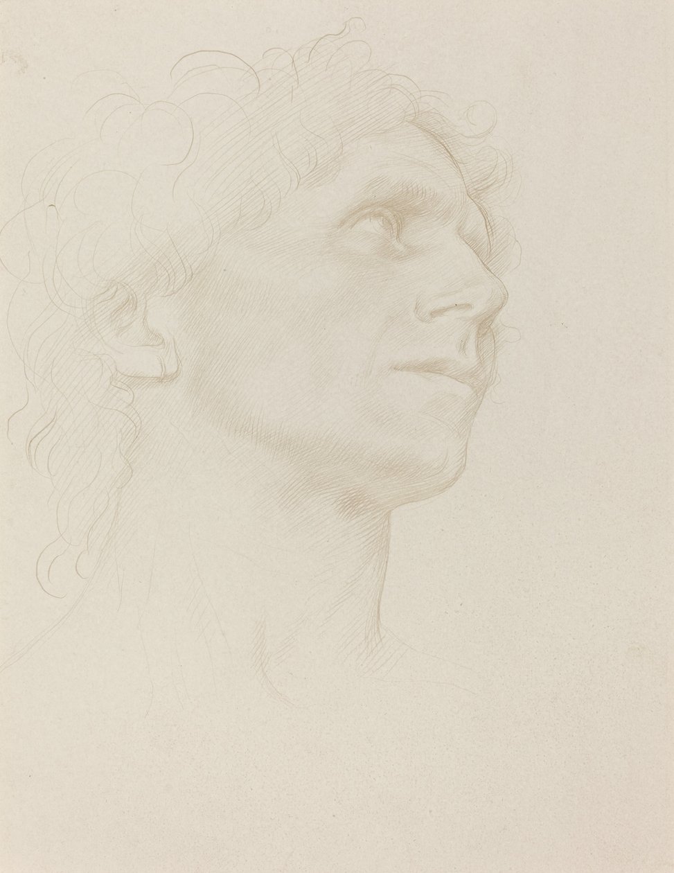 Estudio de la cabeza de una mujer, girada a la derecha de Alphonse Legros