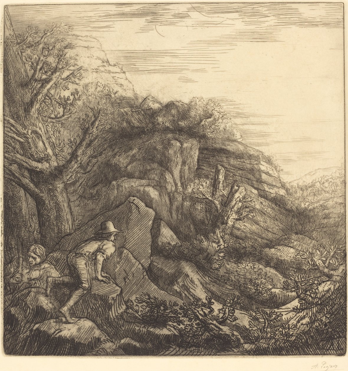 Amanecer (Un lever de soleil) de Alphonse Legros