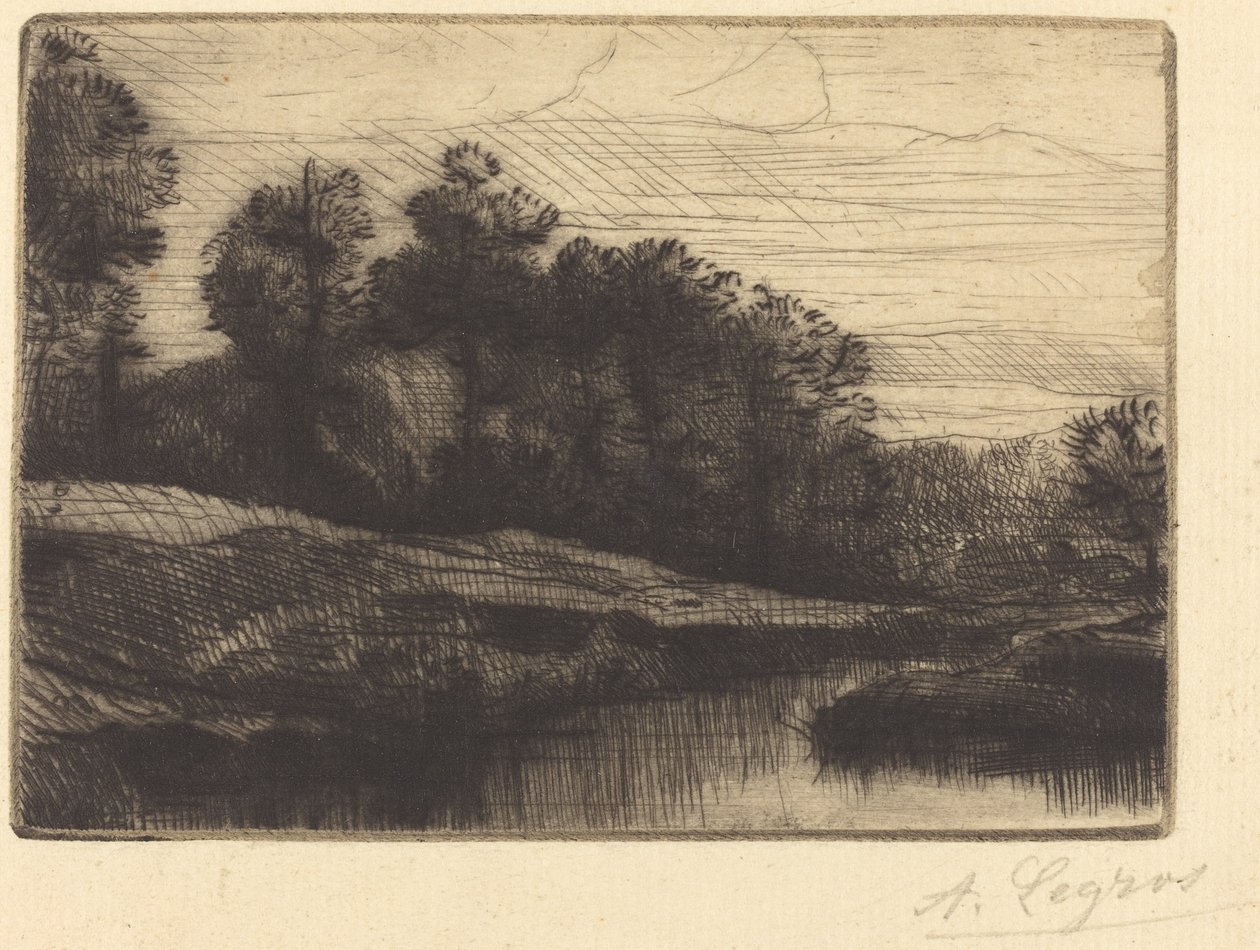 Atardecer de Alphonse Legros