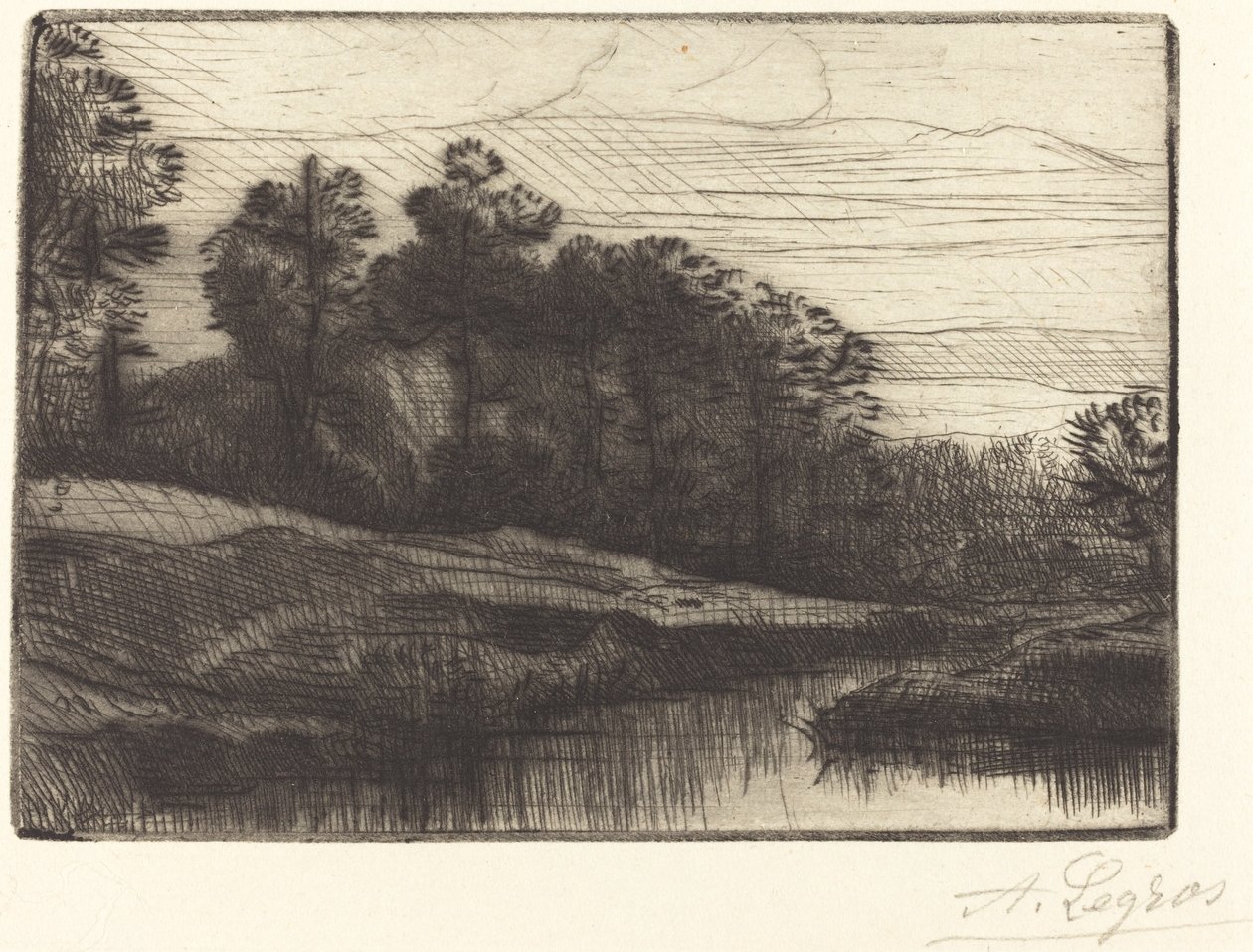 Atardecer (Le soir) de Alphonse Legros