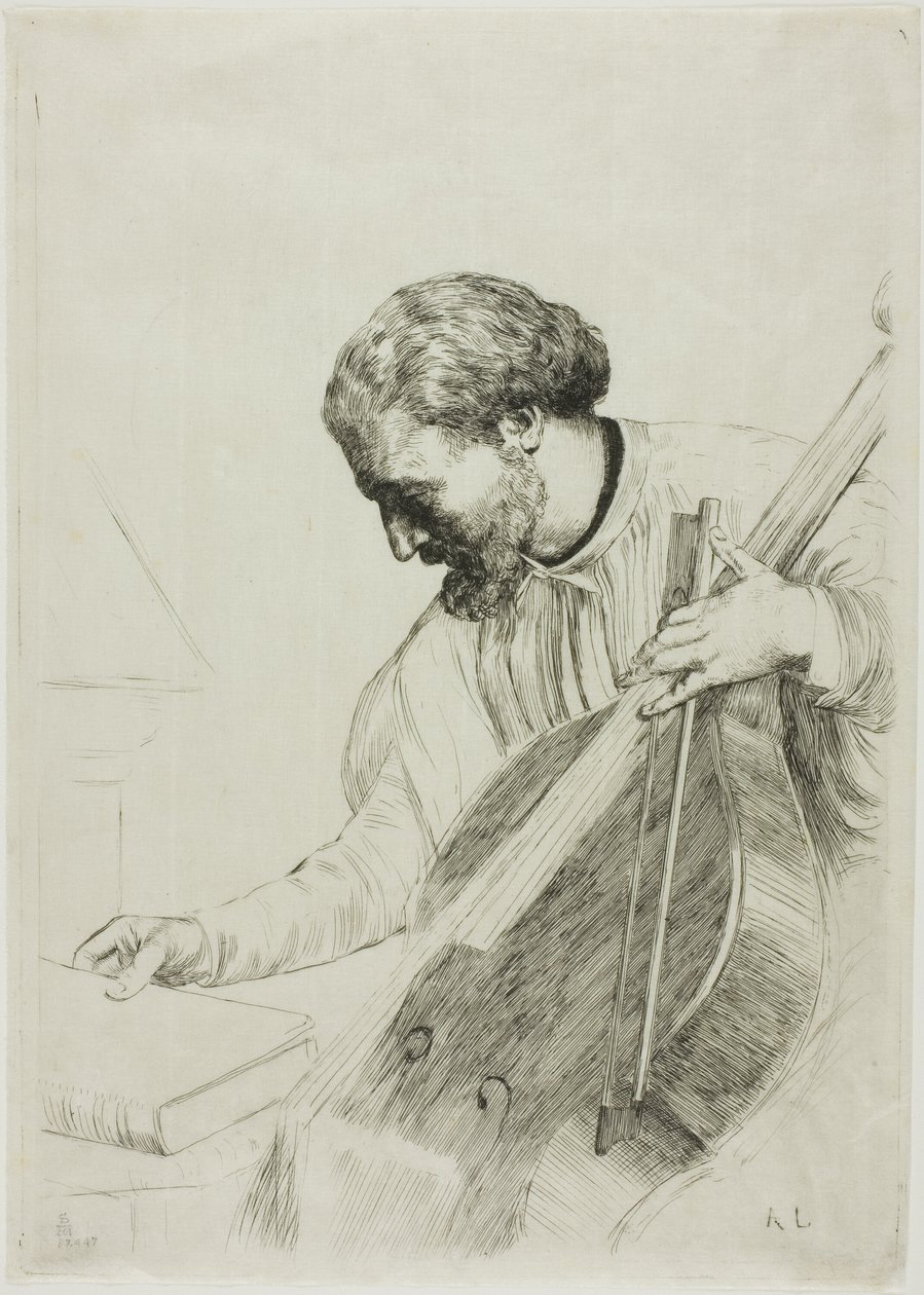 El contrabajista de Alphonse Legros