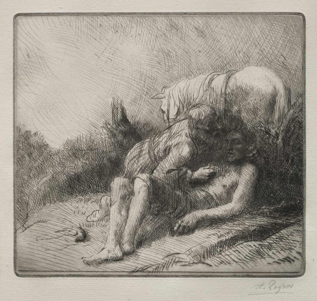 El Buen Samaritano de Alphonse Legros