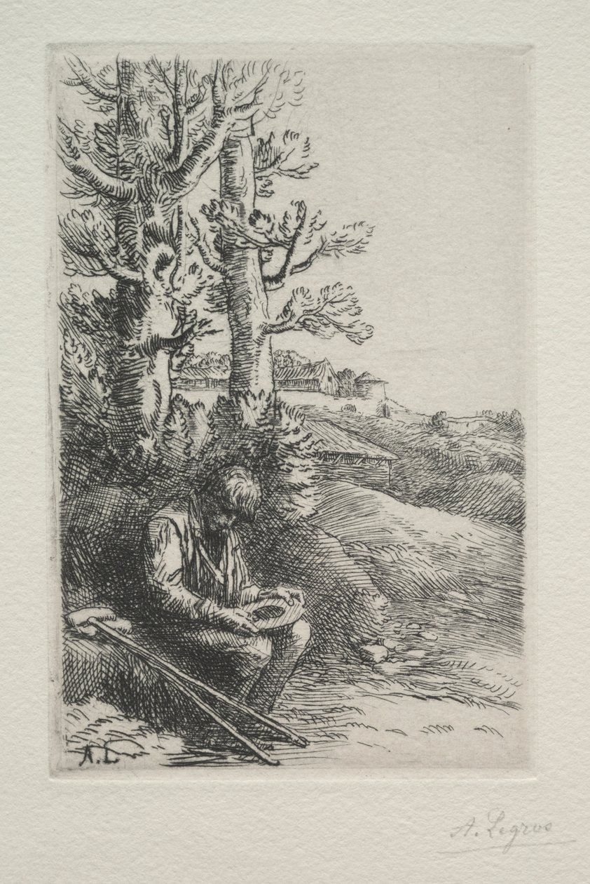 El pequeño mendigo de Alphonse Legros
